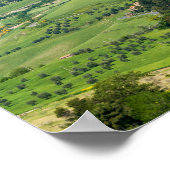 Poster Paysage typique de la Toscane avec des collines - (Coin)