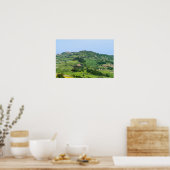 Poster Paysage typique de Toscane avec collines - Italie (Cuisine)