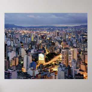 Poster Paysage urbain 2 de Sao Paulo