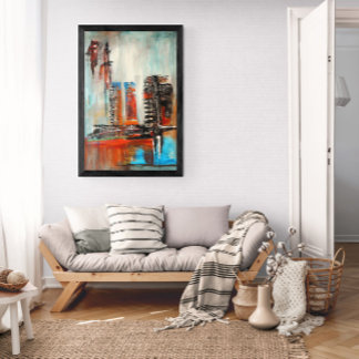 Poster Paysage urbain abstrait