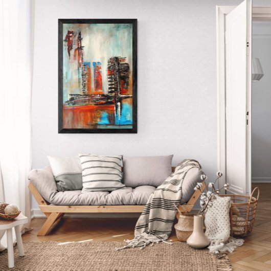 Poster Paysage urbain abstrait