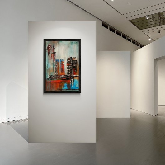 Poster Paysage urbain abstrait
