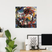 Poster Paysage urbain abstrait de Moscou I de Kandinsky (Bureau à domicile)