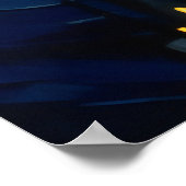 Poster Paysage urbain au clair de lune (Coin)