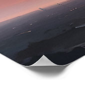 Poster Paysage urbain au coucher du soleil (Coin)