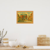 Poster Paysage urbain d'Aarhus Danemark (Cuisine)