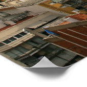 Poster paysage urbain de barcelone (Coin)