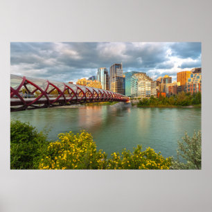 Poster Paysage urbain de Calgary et vue panoramique sur l