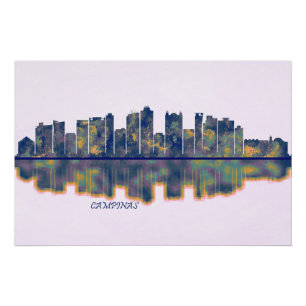 Poster Paysage urbain de Campinas