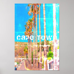 Poster Paysage urbain de Cape Town Fresnaye Afrique du Su