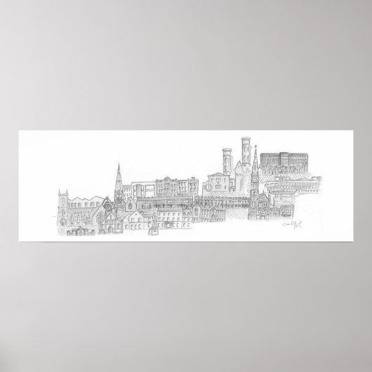 Poster Paysage urbain de Dungannon (Devant)