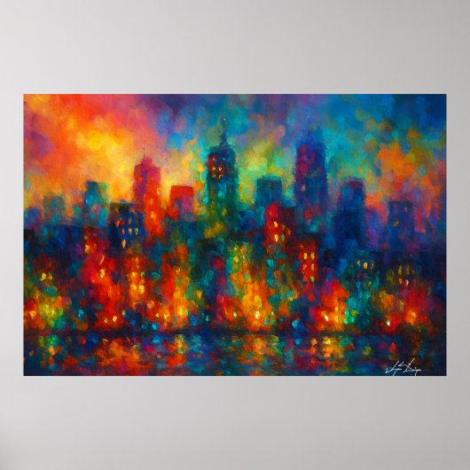 Poster Paysage urbain de la Cité des Échos (Devant)