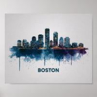 Paysage urbain de la ville de Boston, paysage urba