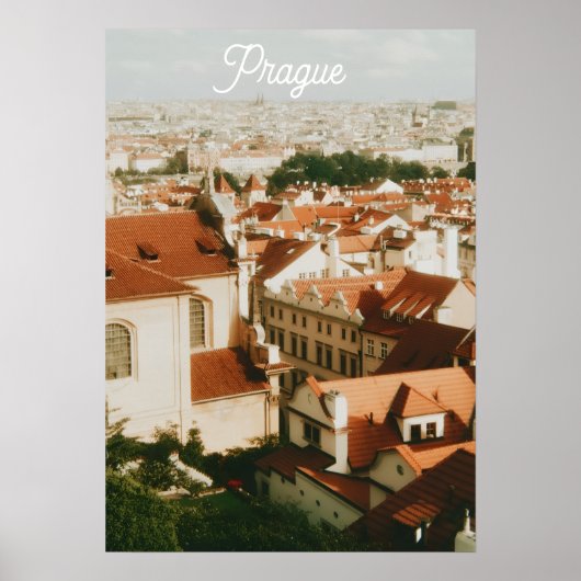 Poster Paysage urbain de Prague Souvenir (Devant)