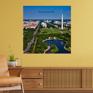 Poster paysage urbain de Washington DC