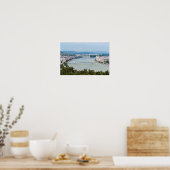 Poster Paysage urbain du Danube à Budapest - Hongrie (Cuisine)