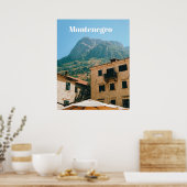 Poster Paysage urbain du Monténégro (Cuisine)