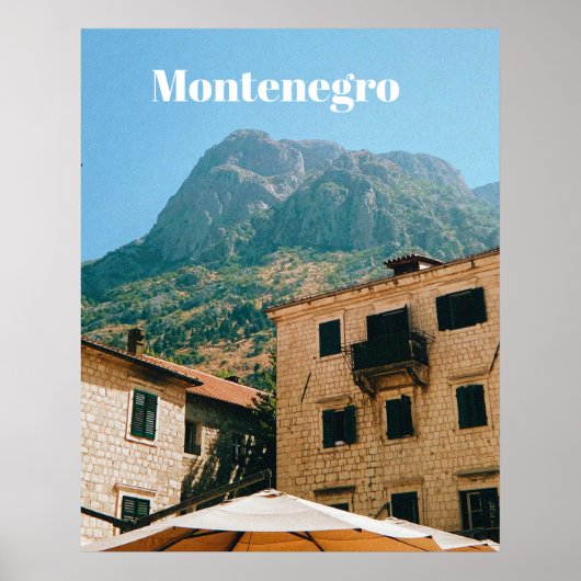 Poster Paysage urbain du Monténégro (Devant)