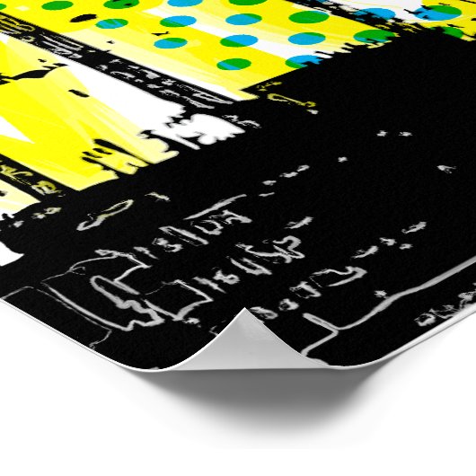 Poster Paysage urbain dystopique (Coin)