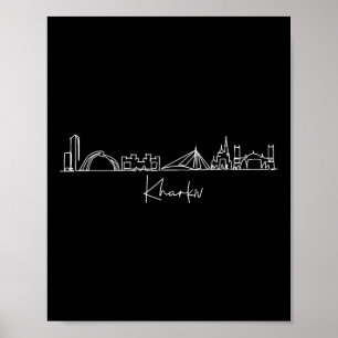 Poster Paysage urbain Kharkov Kharkiv Ukraine