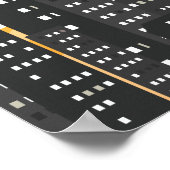 Poster paysage urbain vectoriel ensoleillé (Coin)