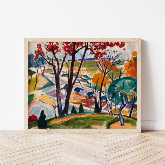 Poster Paysage, vallée de Huntingdon | Henry Lyman Saÿen