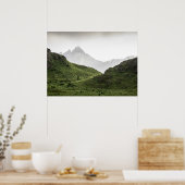 Poster Paysage vert Lofoten (Cuisine)