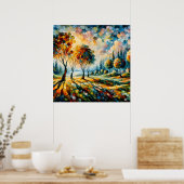 Poster Paysage vibrant (Cuisine)