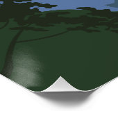 Poster Paysage Wolf Sun Mountains (Coin)