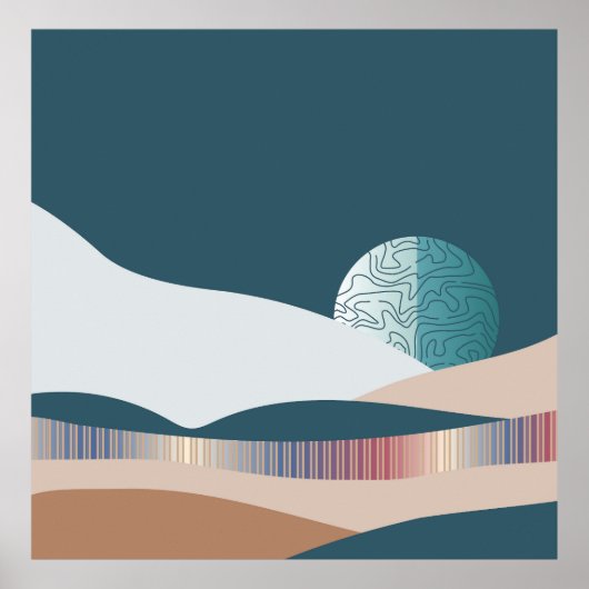 Poster Paysages Abstraits (Devant)