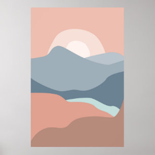 Poster Paysages de coucher de soleil