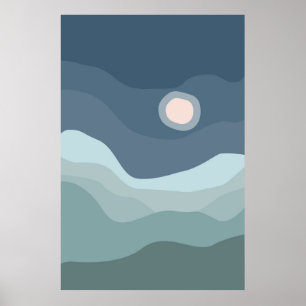 Poster Paysages de coucher de soleil