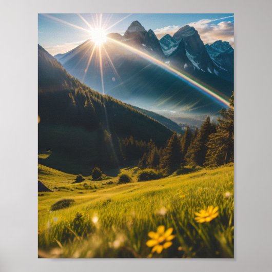 Poster paysages de montagnes (Devant)