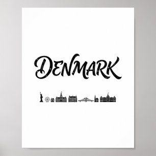 Poster Paysages du Danemark Mode Voyage Vacances