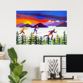 Poster Paysages Ski (Bureau à domicile)