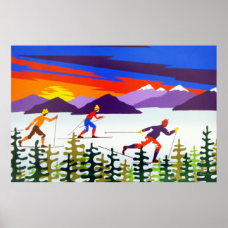 Poster Paysages Ski