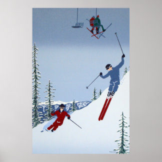 Poster Paysages Ski