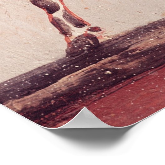 Poster Paysan conduisant une vache à sacrifier (Coin)