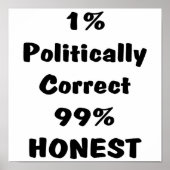 Poster PC ou Honnête (Devant)