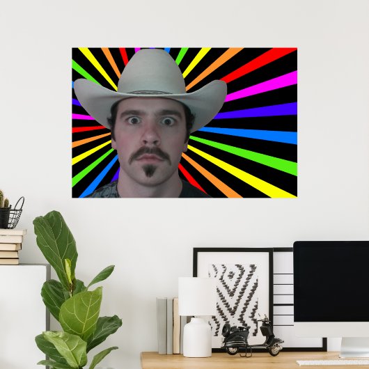 Poster PCowboy Rainbow (Bureau à domicile)