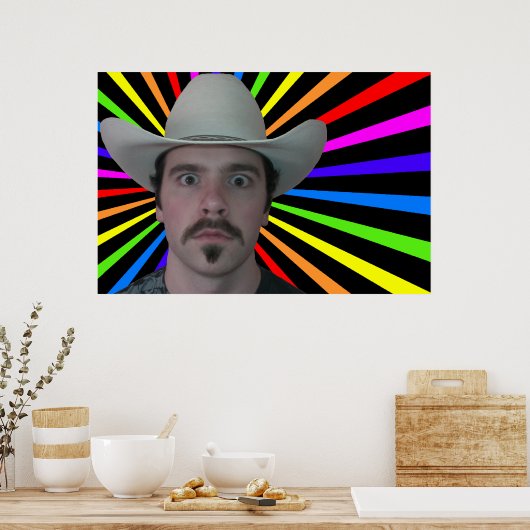 Poster PCowboy Rainbow (Cuisine)
