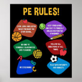 Poster PE Enseignant en éducation physique (Devant)