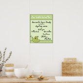 Poster Pea Pod Baby Information sur la naissance (Cuisine)