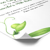 Poster Pea Time Capsule 1er anniversaire sexe neutre (Coin)