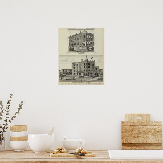 Poster Peabody Bank, Kansas (Cuisine)