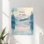 Poster Peace Be Still Scripture Wall Art – Mark 4:39