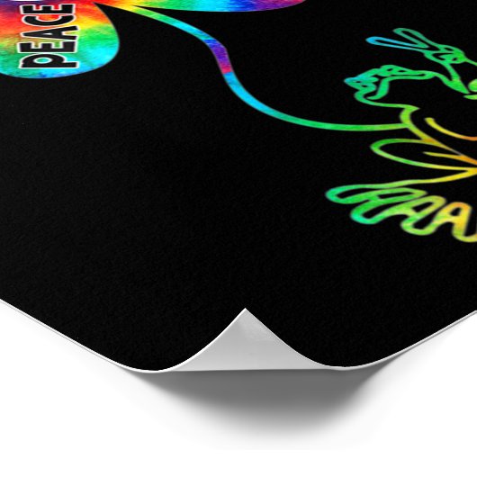 Poster Peace Courage Aimer Hope Frogs Hippie (Coin)