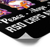 Poster Peace Hope Love Gnomes RSD RCPS Sensibilisation (Coin)