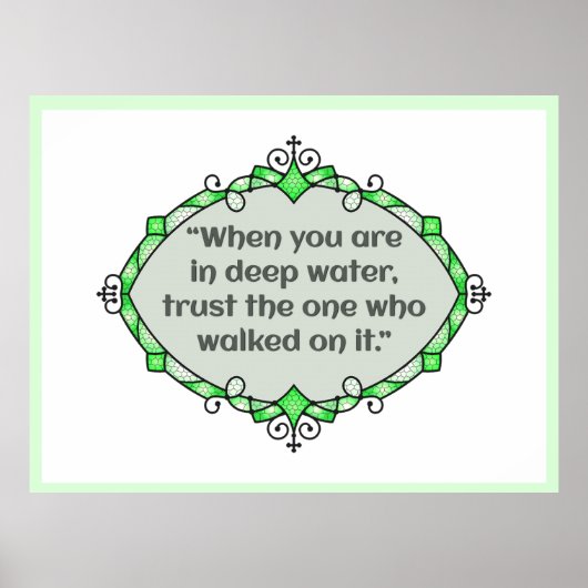 Poster Peace in deep waters (Devant)