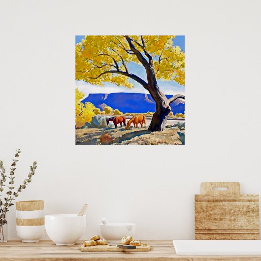 Poster "Peace in October" par Maynard Dixon (Cuisine)